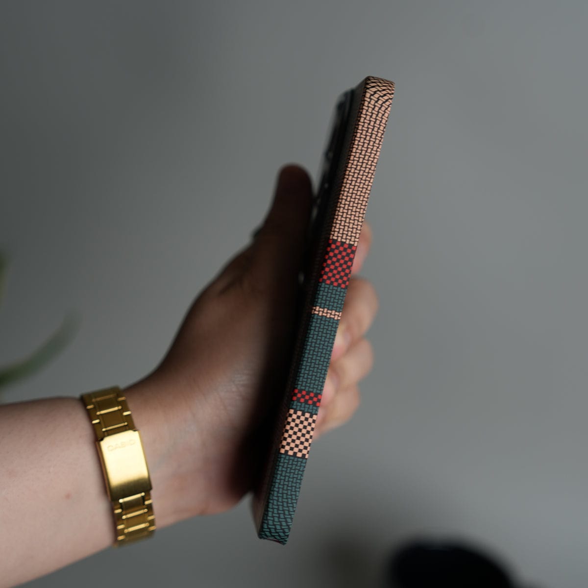 Galaxy S26 Ultra Carbon Fiber Texture Design Hard Pc MagSafe Case Cover GreenRed