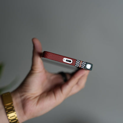 Galaxy S26 Ultra Carbon Fiber Texture Design Hard Pc MagSafe Case Cover GreenRed