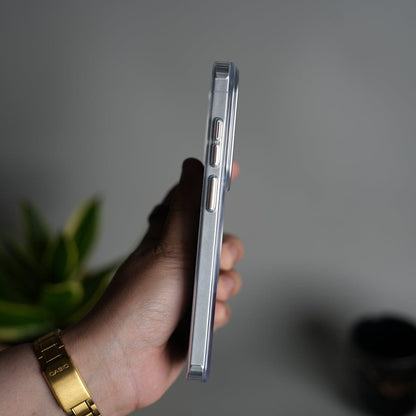 Galaxy S26 Ultra Clear Cover With Metal Stand and Metal Camera Bump