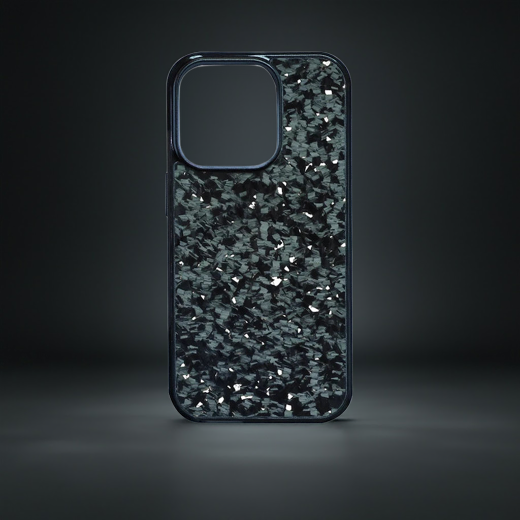 Forged Carbon iPhone Hülle Silber 